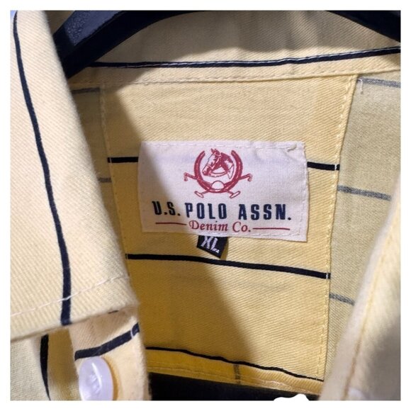 US Polo Assn. Custom Fit Vintage Striped Button Oxford Shirt XL - Picture 3 of 3